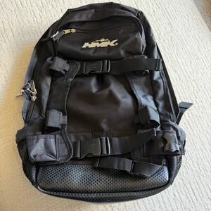 HMK Snowmobile Backpack Black Technical Gear Bag with Compression Straps